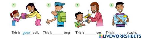 Possessive Adjectives