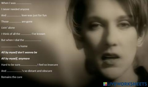 All by myself Celine Dion