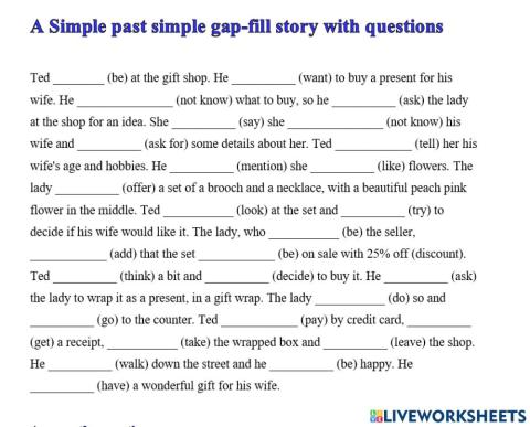 Past Simple story