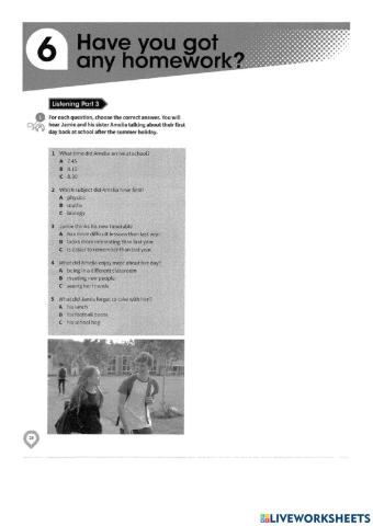 Complete key for schools unit 6