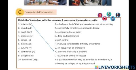 Unit 6: Vocabulary Dream job by Teacher Kasim Matching exercise