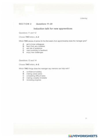 IELTS B - Lesson 13