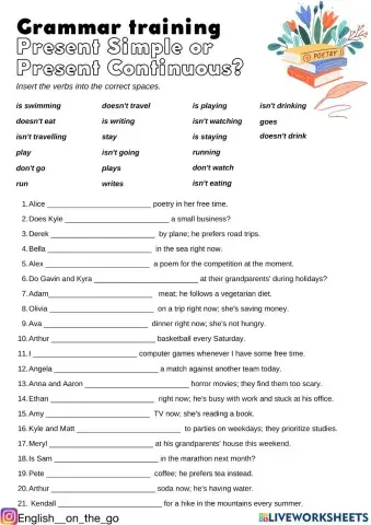 Present SImple or Continuous