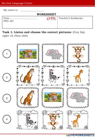 PPD: B2 (Zoo animals)