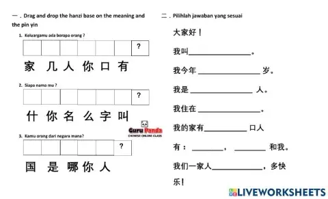 Perkenalan diri dalam bahasa Mandarin