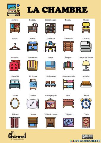 LA CHAMBRE (30 mots)