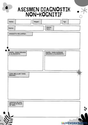Asesmen Diagnostik Non-Kognitif Kelas XII