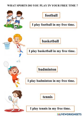 What sports do you play in your free time ?