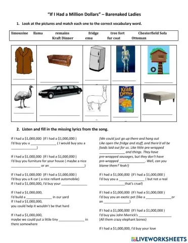 If I had a Million Dollars