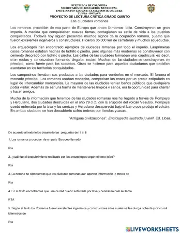 Las ciudades romanas