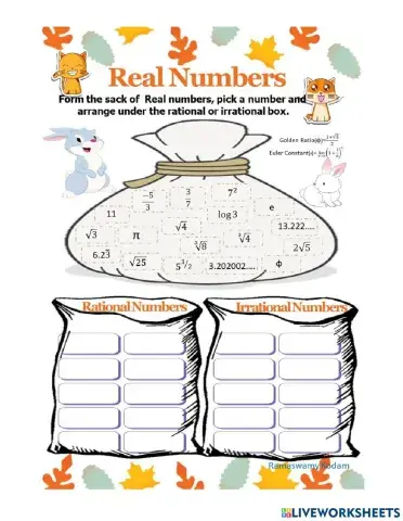 Rational and  Irrational Numbers