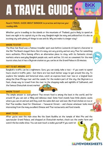 Travel guide bangkok