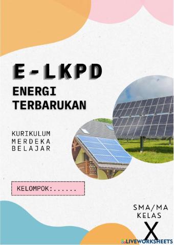 Pengantar e-LKPD Energi Terbarukan (X)