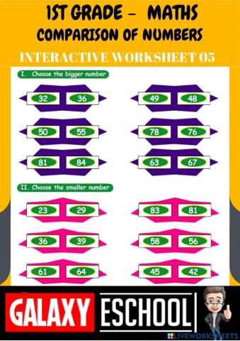 1st-maths-ps05-comparison of numbers- ch 03-Galaxy