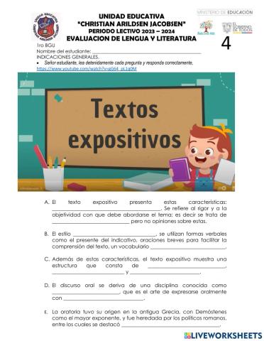 LENGUA Y LITERATURA 1roBGU-4