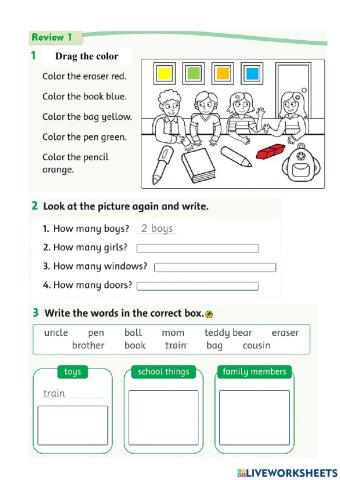 Review 1 Family and Friends 3