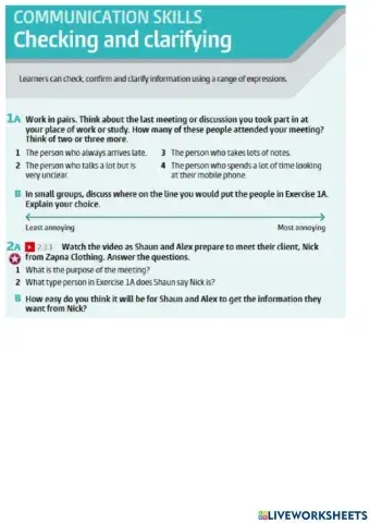 Checking and Clarifying