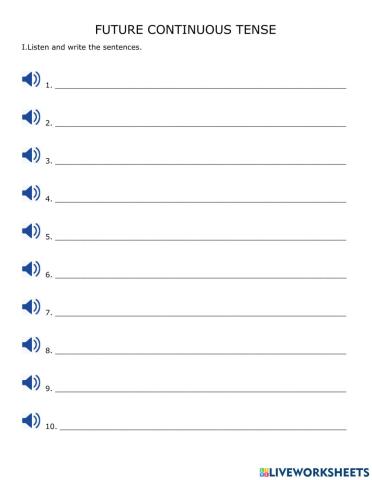 Future Progressive Tense