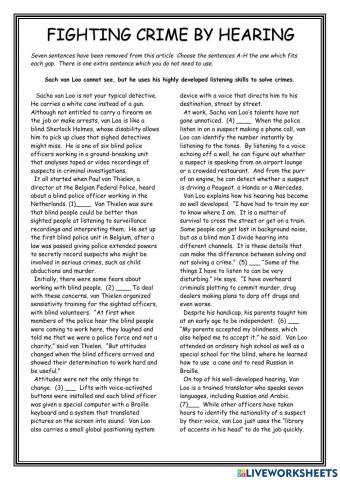 Fighting Crime by Hearing