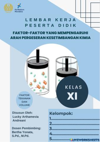 E-LKPD Faktor Tekanan dan Volume