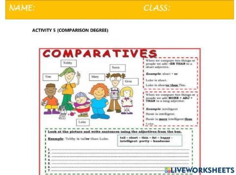 Degree of comparison