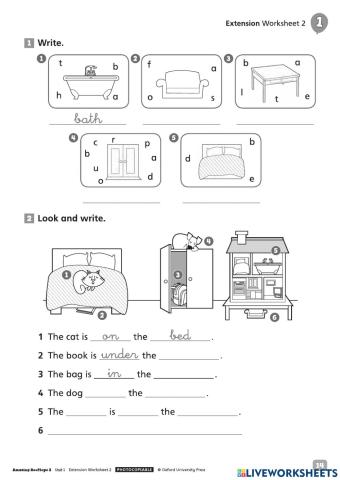 Prepositions of place