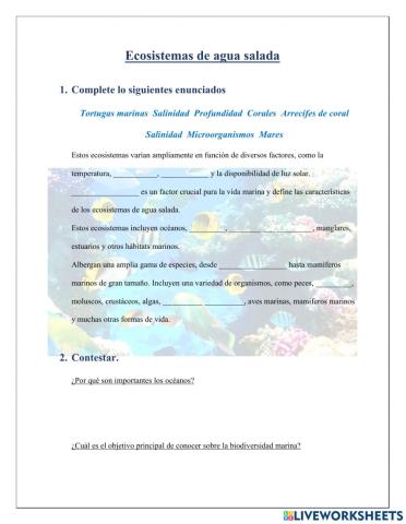 Ecosistemas acuaticos