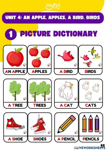 An Apple, Apples, A Bird, Birds