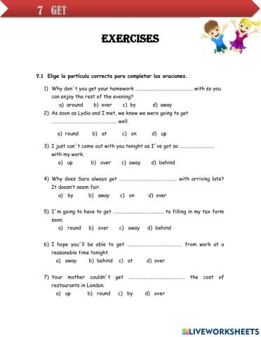 Phrasal verbs 7 intermediate