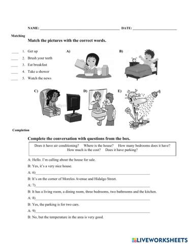 Present simple and present continuous remedial quiz