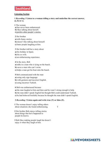 Adults 4 - Mid term test