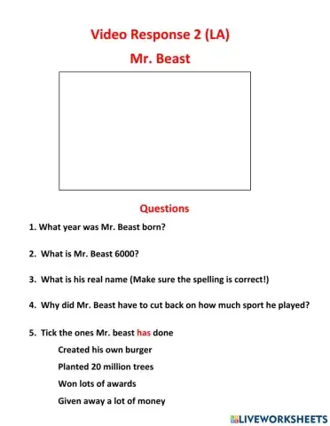 Video Response - Mr. Beast (LA)