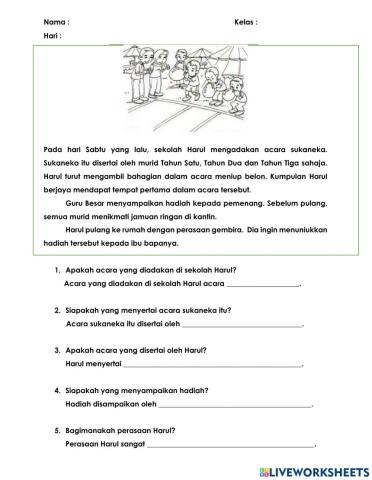 Modul Penulisan Tahun 4 Tema 1 Tp 5 dan Tp 6