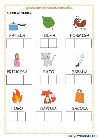 Separação de Sílaba