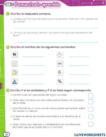 Ingreso de datos en Excel