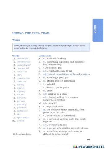 Barron's IELTS - Unit 6.1 - Tourism