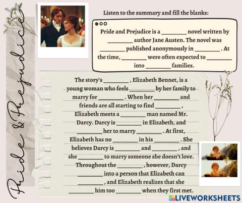 Pride & Prejudice Summary