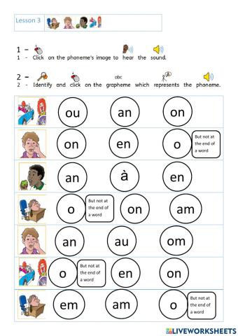 Phonics lesson 3