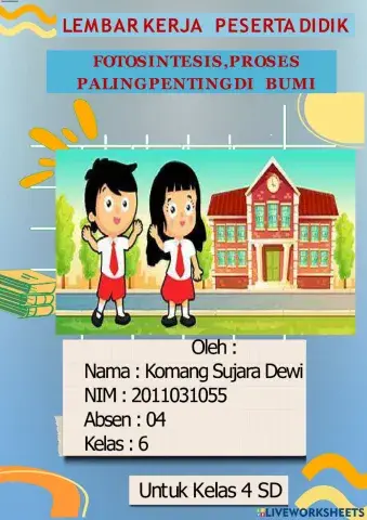 LKPD IPAS Kelas 4 Pentingnya Proses Fotosintesis