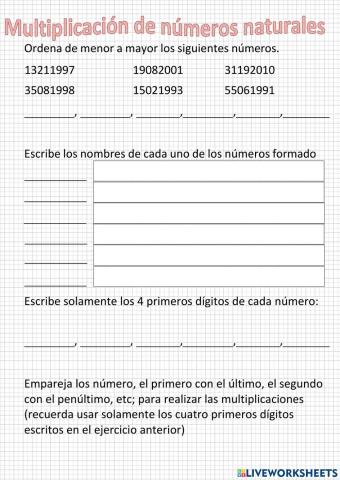 Multiplicación de números naturales