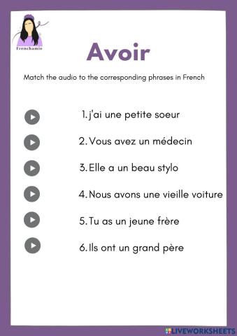 Avoir verb