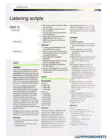 Listening Scripts