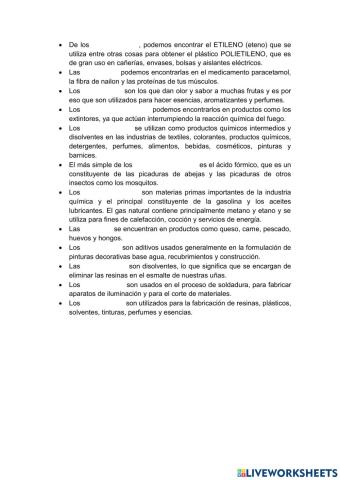 Grupos funcionales en nuestra vida cotidiana