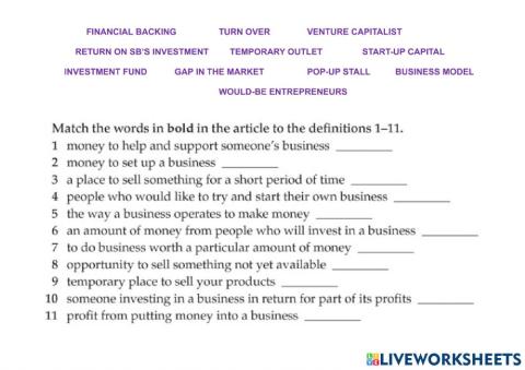 Business Vocabulary