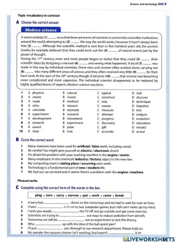 Science and technology