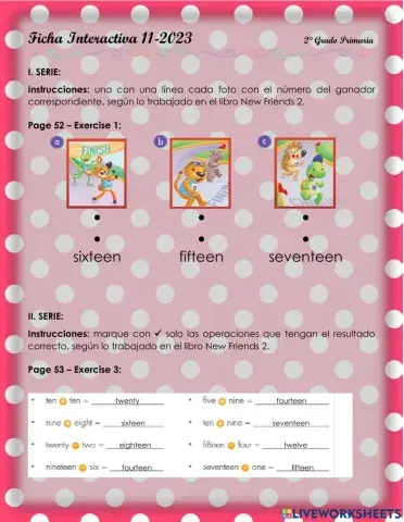 Numbers all around 2. 2°-Ficha11-2023