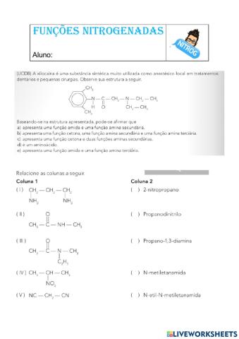 Funções nitrogenadas