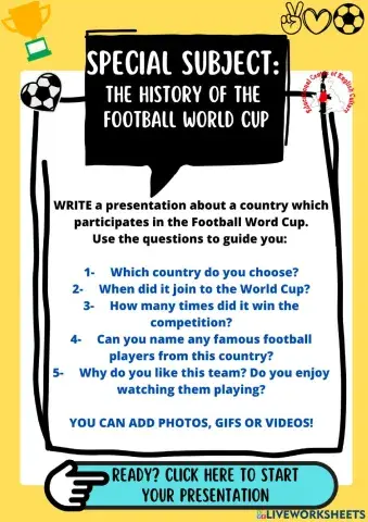 PROYECT The History of the Football World Cup