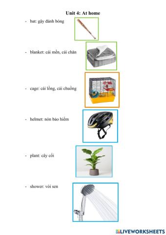 Movers - unit 4 - at home