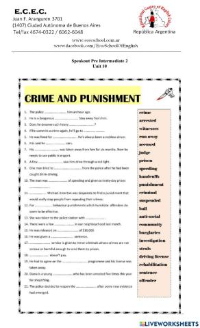 Crime and punishment